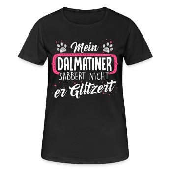 DALMATINER 1 - Frauen T-Shirt atmungsaktiv - Schwarz - Vorne - AI Model Female 172 light (172cm)