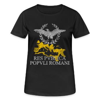 ROMAN EMPIRE - Women's Breathable T-Shirt - black - Front - AI Model Female 172 light (172cm)