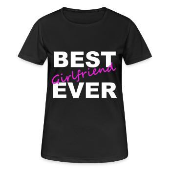 Meilleure amie jamais Petite amie T-shirt - T-shirt respirant Femme - noir - Devant - AI Model Female 172 light (172cm)