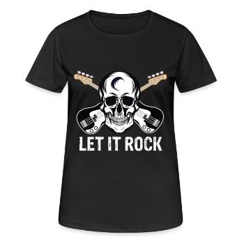 Rock Music - Women's Breathable T-Shirt - black - Front - AI Model Female 172 light (172cm)