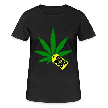Kiffen Kiffer Gift Kiffer Accessories Kiffenset - Women's Breathable T-Shirt - black - Front - AI Model Female 172 light (172cm)