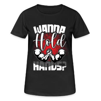 Bras de fer Entraînement - Bras de fer - T-shirt respirant Femme - noir - Devant - AI Model Female 172 light (172cm)