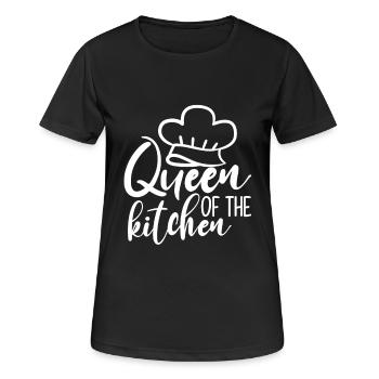 Kitchen Queen - Women's Breathable T-Shirt - black - Front - AI Model Female 172 light (172cm)