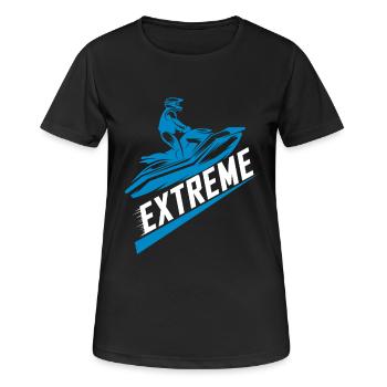 Jetski Jetski Kinder Jetski Zubehör - Frauen T-Shirt atmungsaktiv - Schwarz - Vorne - AI Model Female 172 light (172cm)