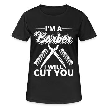 Friseur Friseur Geschenke Friseur Bedarf - Frauen T-Shirt atmungsaktiv - Schwarz - Vorne - AI Model Female 172 light (172cm)