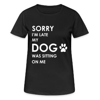 Chiens, chiens, chiens, propriétaire de chiens - T-shirt respirant Femme - noir - Devant - AI Model Female 172 light (172cm)