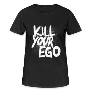 Tuez votre ego - T-shirt respirant Femme - noir - Devant - AI Model Female 172 light (172cm)