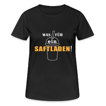 What a juice shop - Women's Breathable T-Shirt - black - Front - AI Model Female 172 light (172cm)
