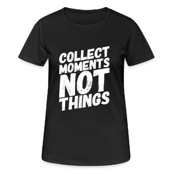 Travel the World - Travel / Travel / Gift - Women's Breathable T-Shirt - black - Front - AI Model Female 172 light (172cm)