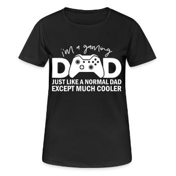 I'm A Gaming Dad - Frauen T-Shirt atmungsaktiv - Schwarz - Vorne - AI Model Female 172 light (172cm)