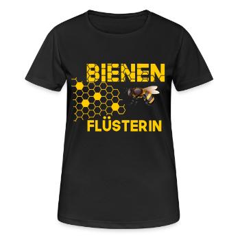 Bienenflüsterin Imkerin Honig Biene Geschenk - Frauen T-Shirt atmungsaktiv - Schwarz - Vorne - AI Model Female 172 light (172cm)