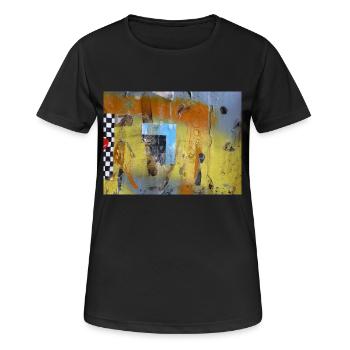 StreetArt de Köln / Cologne Ehrenfeld # 1 - T-shirt respirant Femme - noir - Devant - AI Model Female 172 light (172cm)