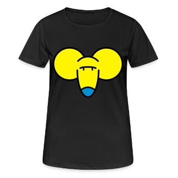 Mouse with large ears - Women's Breathable T-Shirt - black - Front - AI Model Female 172 light (172cm)