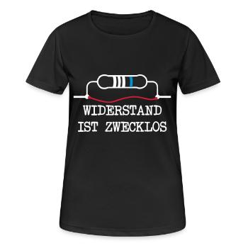 Resistance is futile - Women's Breathable T-Shirt - black - Front - AI Model Female 172 light (172cm)