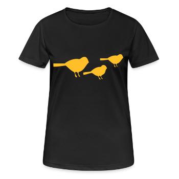 spätzle - Frauen T-Shirt atmungsaktiv - Schwarz - Vorne - AI Model Female 172 light (172cm)