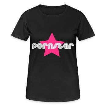 pornstar - Women's Breathable T-Shirt - black - Front - AI Model Female 172 light (172cm)