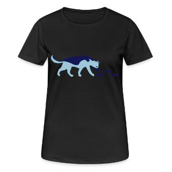Mantrailer Shepherd vecteur - T-shirt respirant Femme - noir - Devant - AI Model Female 172 light (172cm)