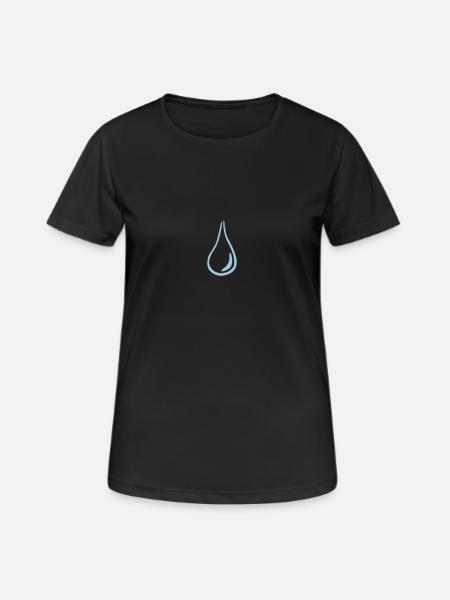 tear drop - Women's Breathable T-Shirt - black