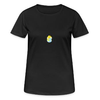 Süsse Früchte - Frauen T-Shirt atmungsaktiv - Schwarz - Vorne - AI Model Female 172 light (172cm)