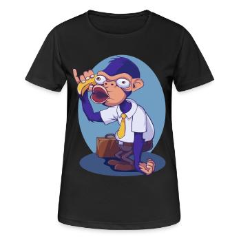 Monkey Business - Frauen T-Shirt atmungsaktiv - Schwarz - Vorne - AI Model Female 172 light (172cm)