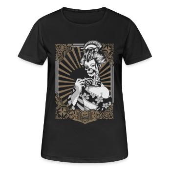 Zombie Geisha - Women's Breathable T-Shirt - black - Front - AI Model Female 172 light (172cm)