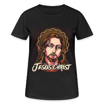 Jesus Christ Christ of Christ - Women's Breathable T-Shirt - black - Front - AI Model Female 172 light (172cm)