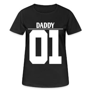 Chemise Daddy 01 & Daddys Girl 01 - T-shirt respirant Femme - noir - Devant - AI Model Female 172 light (172cm)