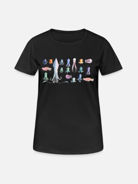 Octopus rapport - Women's Breathable T-Shirt - black