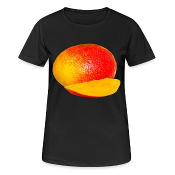 veggie Veggie mangue fruits18 - T-shirt respirant Femme - noir - Devant - AI Model Female 172 light (172cm)