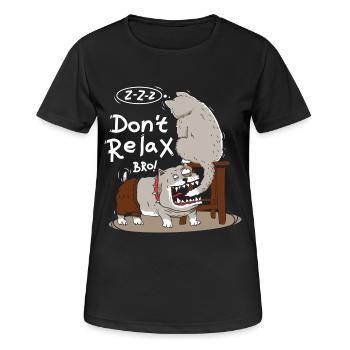 Dog eggs sleeping cat - Women's Breathable T-Shirt - black - Front - AI Model Female 172 light (172cm)