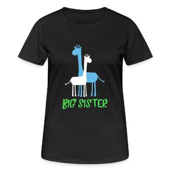 Big sister - Women's Breathable T-Shirt - black - Front - AI Model Female 172 light (172cm)