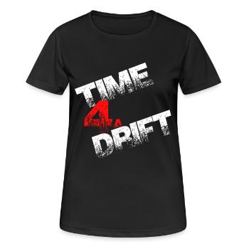 Time 4a drift drift gift - Women's Breathable T-Shirt - black - Front - AI Model Female 172 light (172cm)