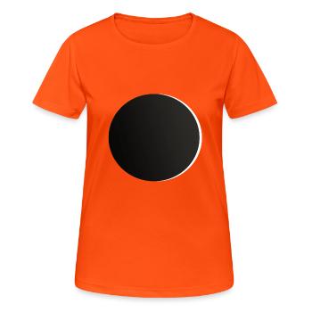Eclipse shirt discreed - Women's Breathable T-Shirt - neon orange - Front - AI Model Female 172 dark (172cm)