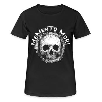 Memento Mori - Skull - T-shirt respirant Femme - noir - Devant - AI Model Female 172 light (172cm)