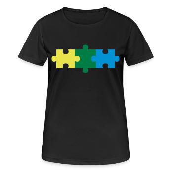 puzzle - Women's Breathable T-Shirt - black - Front - AI Model Female 172 light (172cm)