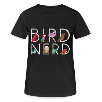 Vögel Vogel Vogelschwarm Geschenk Vogelliebhaber - Frauen T-Shirt atmungsaktiv - Schwarz - Vorne - AI Model Female 172 light (172cm)