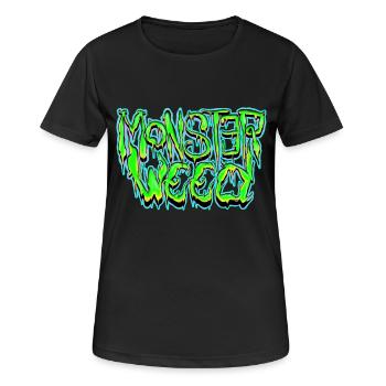 Monster Unkraut - Frauen T-Shirt atmungsaktiv - Schwarz - Vorne - AI Model Female 172 light (172cm)