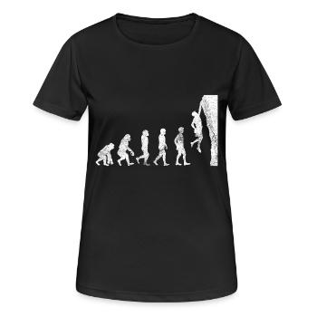 grimper grimpeur cadeau bouldering bouldering - T-shirt respirant Femme - noir - Devant - AI Model Female 172 light (172cm)