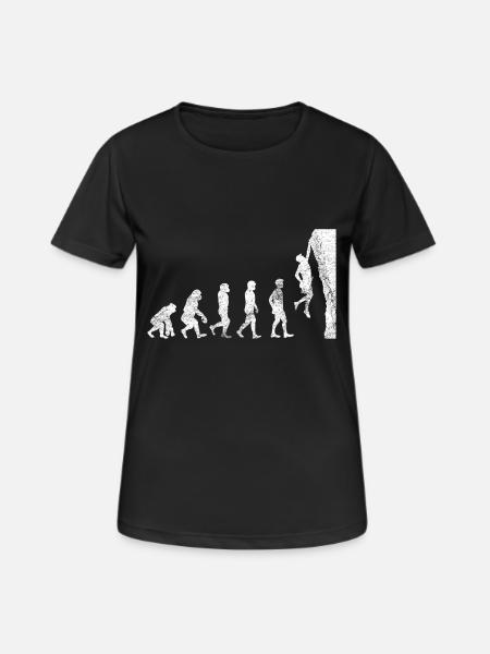 Gift climber boulderer climbing bouldering - Women's Breathable T-Shirt - black