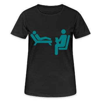 Psychologist - Women's Breathable T-Shirt - black - Front - AI Model Female 172 light (172cm)