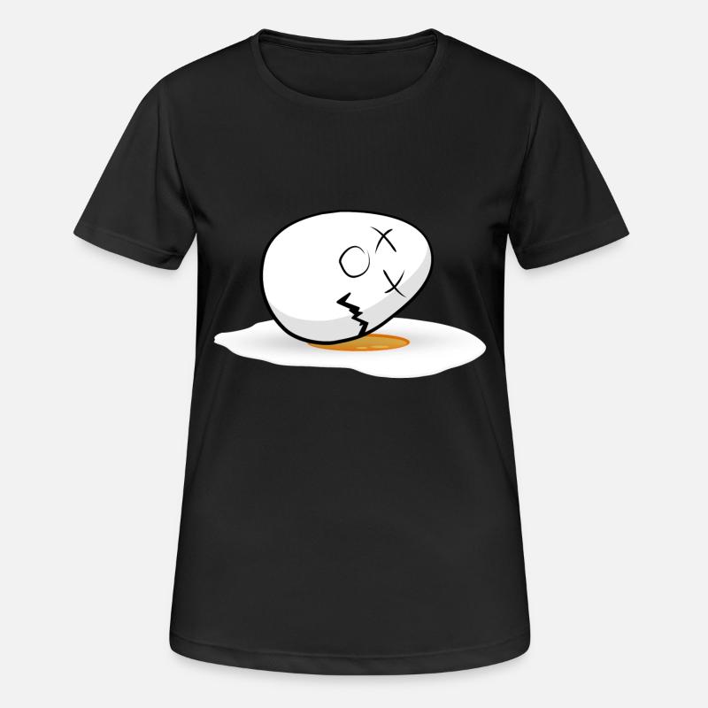 Happy Easter easter egg - Women's Breathable T-Shirt - black