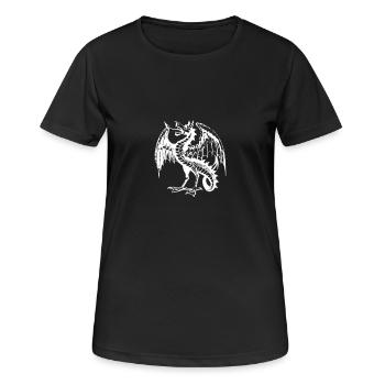 dragon - T-shirt respirant Femme - noir - Devant - AI Model Female 172 light (172cm)