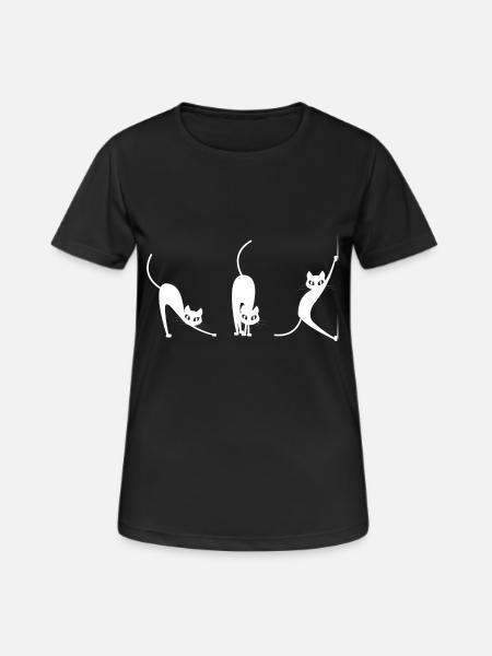 Cat - Funny Cats - Cat Motives - Cat - Pet - Women's Breathable T-Shirt - black