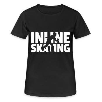 Rollerblades Roller Blades Gift Roller Blades - T-shirt respirant Femme - noir - Devant - AI Model Female 172 light (172cm)