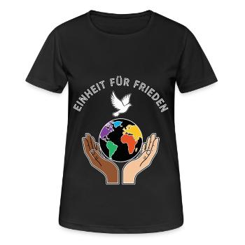 L’unité pour la paix - T-shirt respirant Femme - noir - Devant - AI Model Female 172 light (172cm)