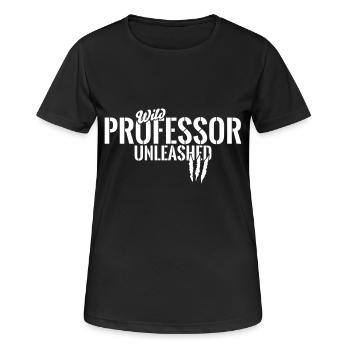 Professeur Wilder unleashed - T-shirt respirant Femme - noir - Devant - AI Model Female 172 light (172cm)