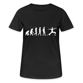 Yoga Evolution Shirt Gift Yoga Trainer Yoga - Women's Breathable T-Shirt - black - Front - AI Model Female 172 light (172cm)