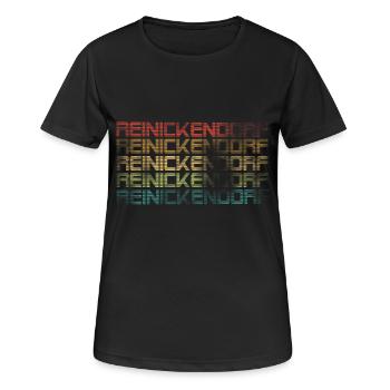 Berlin Reinickendorf - Used Look - Frauen T-Shirt atmungsaktiv - Schwarz - Vorne - AI Model Female 172 light (172cm)