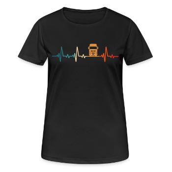 Truck Driver Retro Truck Truck Driver - Women's Breathable T-Shirt - black - Front - AI Model Female 172 light (172cm)