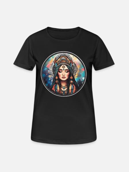 Shaman - Frauen T-Shirt atmungsaktiv - Schwarz